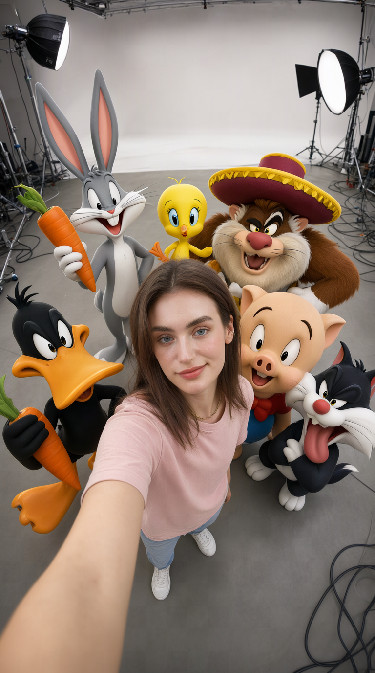🥕 Селфи с Looney Tunes