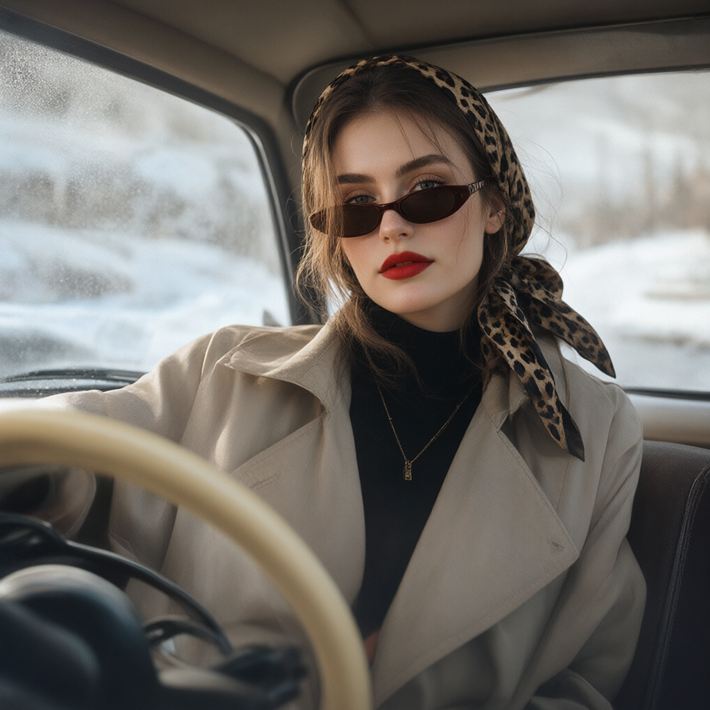 ❄️ Winter Retro Car