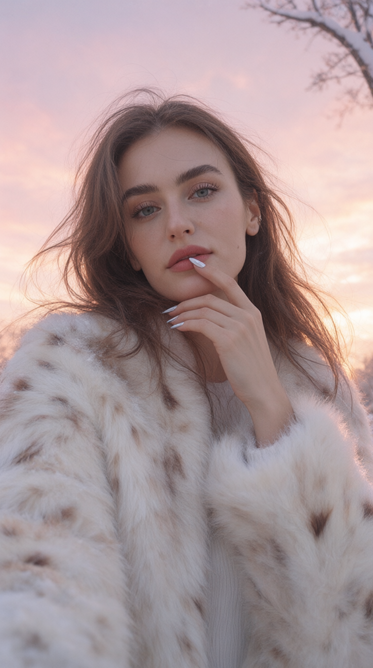 ❄️ Pink Winter Sunset