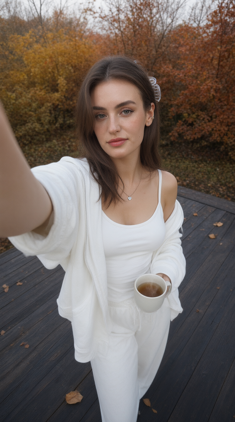 ☕ Tea on an Autumn Terrace